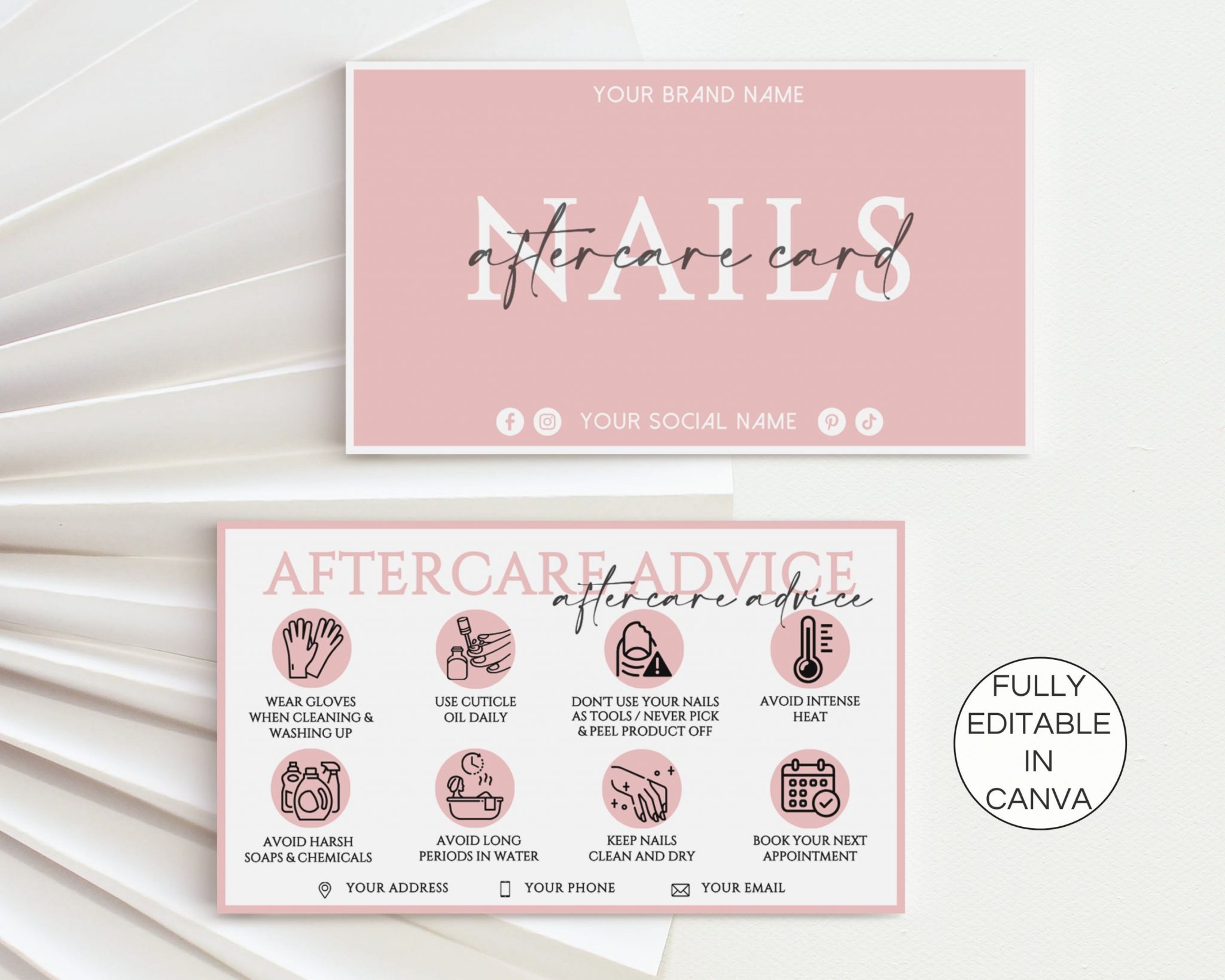 Ultimate Guide To Nail Aftercare Printable Manicure Client Care Card