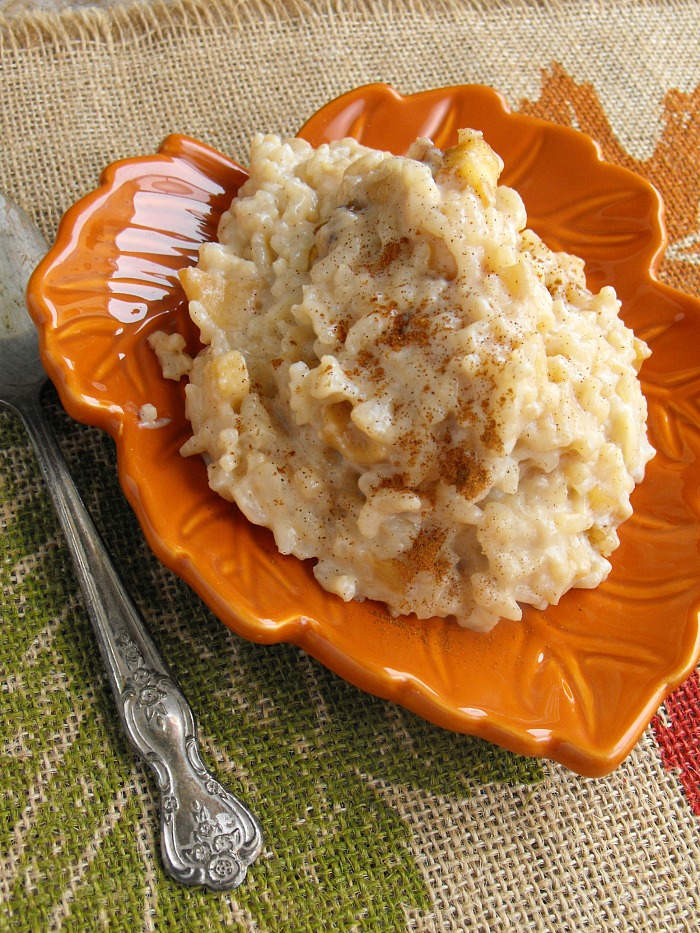Apple Walnut Rice Pudding that goes together in a snap using @successrice #glutenfree #SuccessRice #ad
