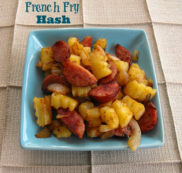 French Fry Smoked Sausage Hash