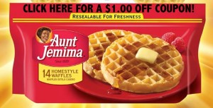 Aunt Jemima Frozen Waffles Coupon!