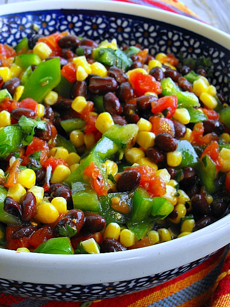 Black Bean Salad is a snap to make and a real crowd pleaser