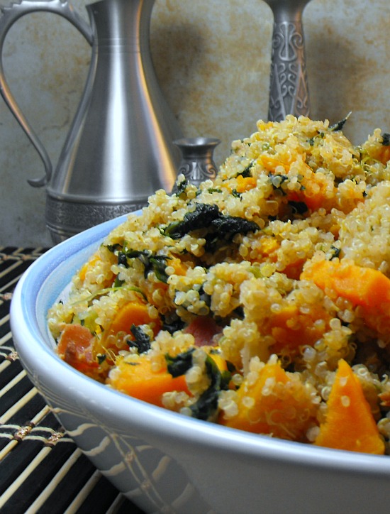 Sweet Potato Bacon Quinoa Skillet Dinner