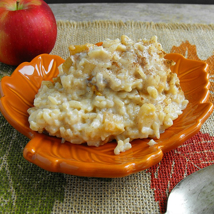 Apple Walnut Rice Pudding that goes together in a snap using @successrice #glutenfree #SuccessRice #ad
