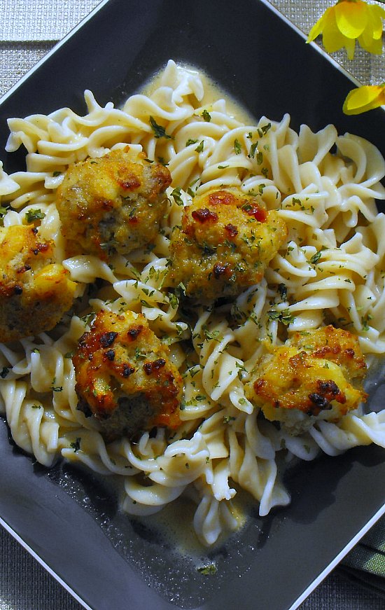 Breakfast Meatballs and Rotini