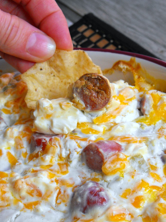 Warm Lit'l Smokies Chile Dip